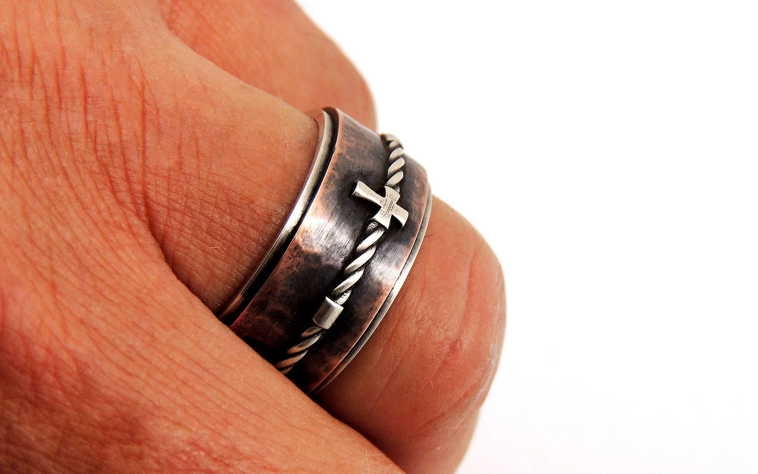 Mens religious ring catholic