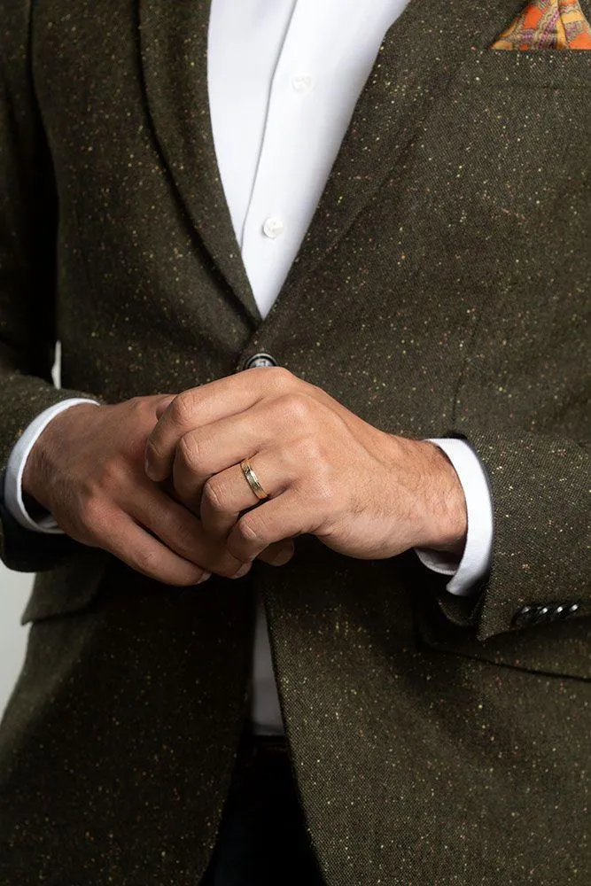 Men's solid gold ring