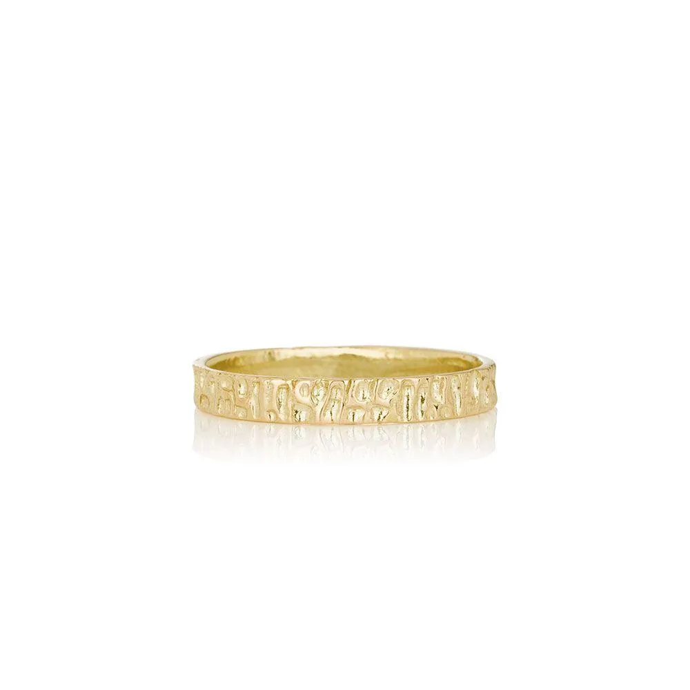 Men's solid gold ring