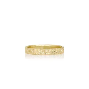 Men's solid gold ring