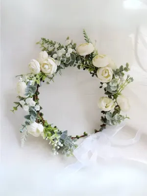 Midsummer Flower and Leaf Halo