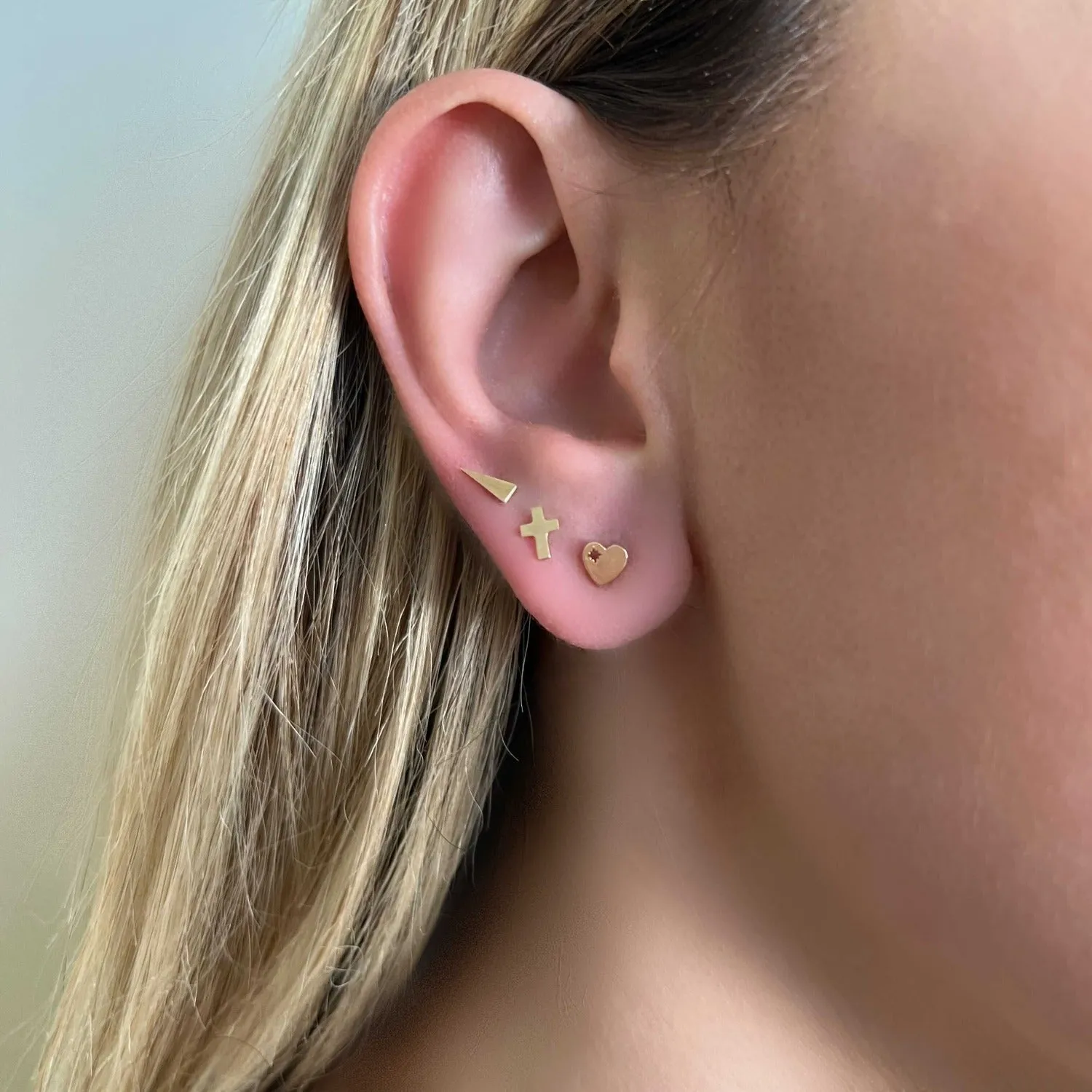 Mini Cross Stud Earrings