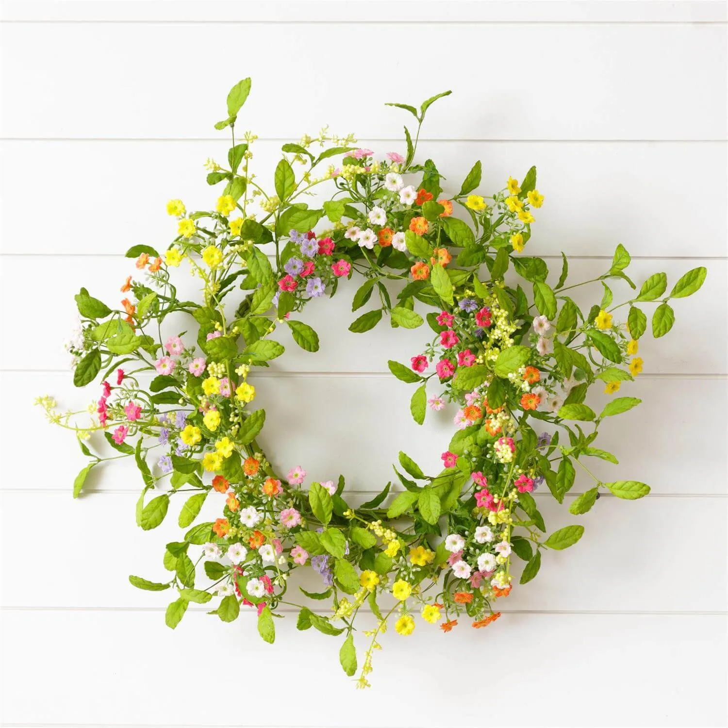Mini Multicolored Flower Wreath