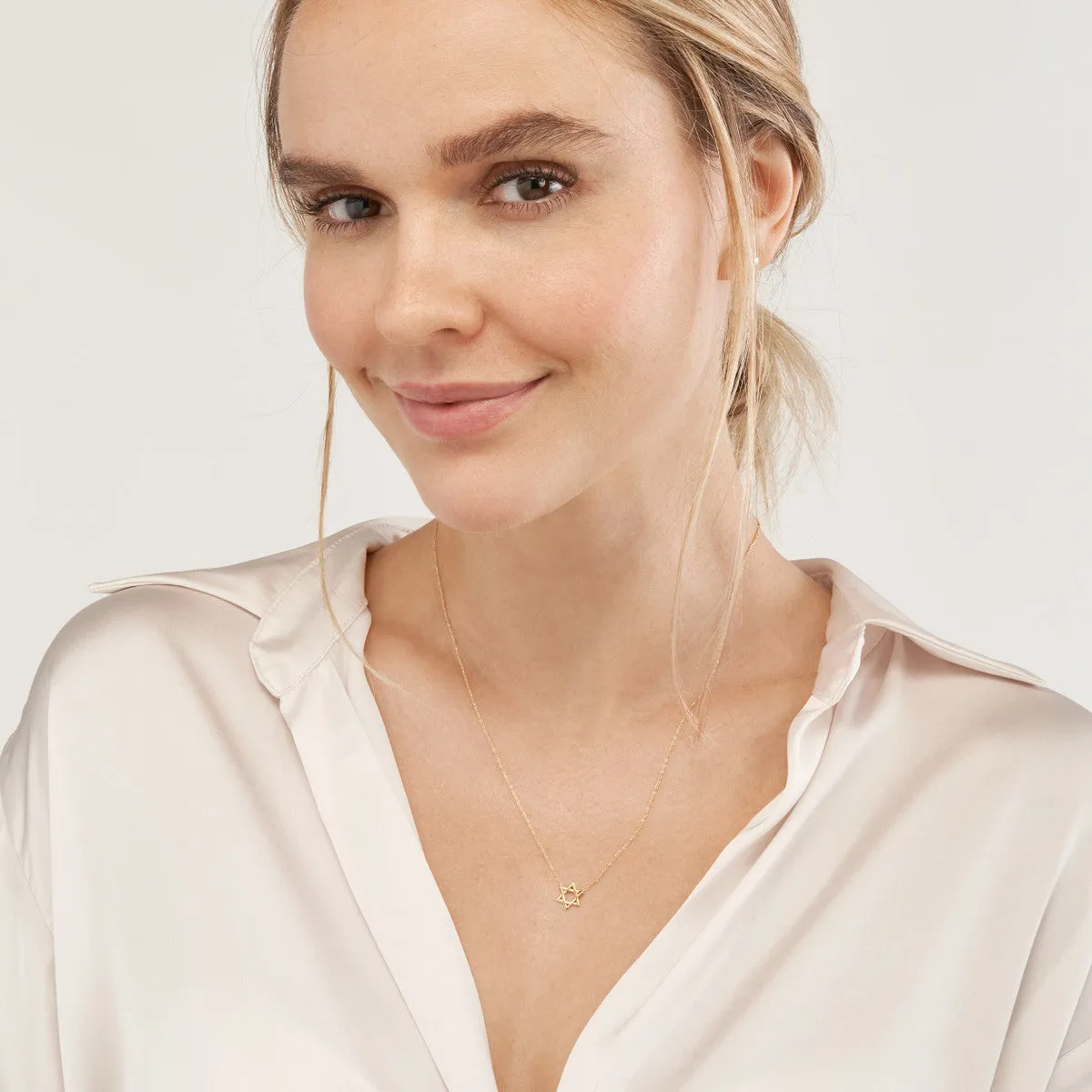 Mini Star Of David Necklace