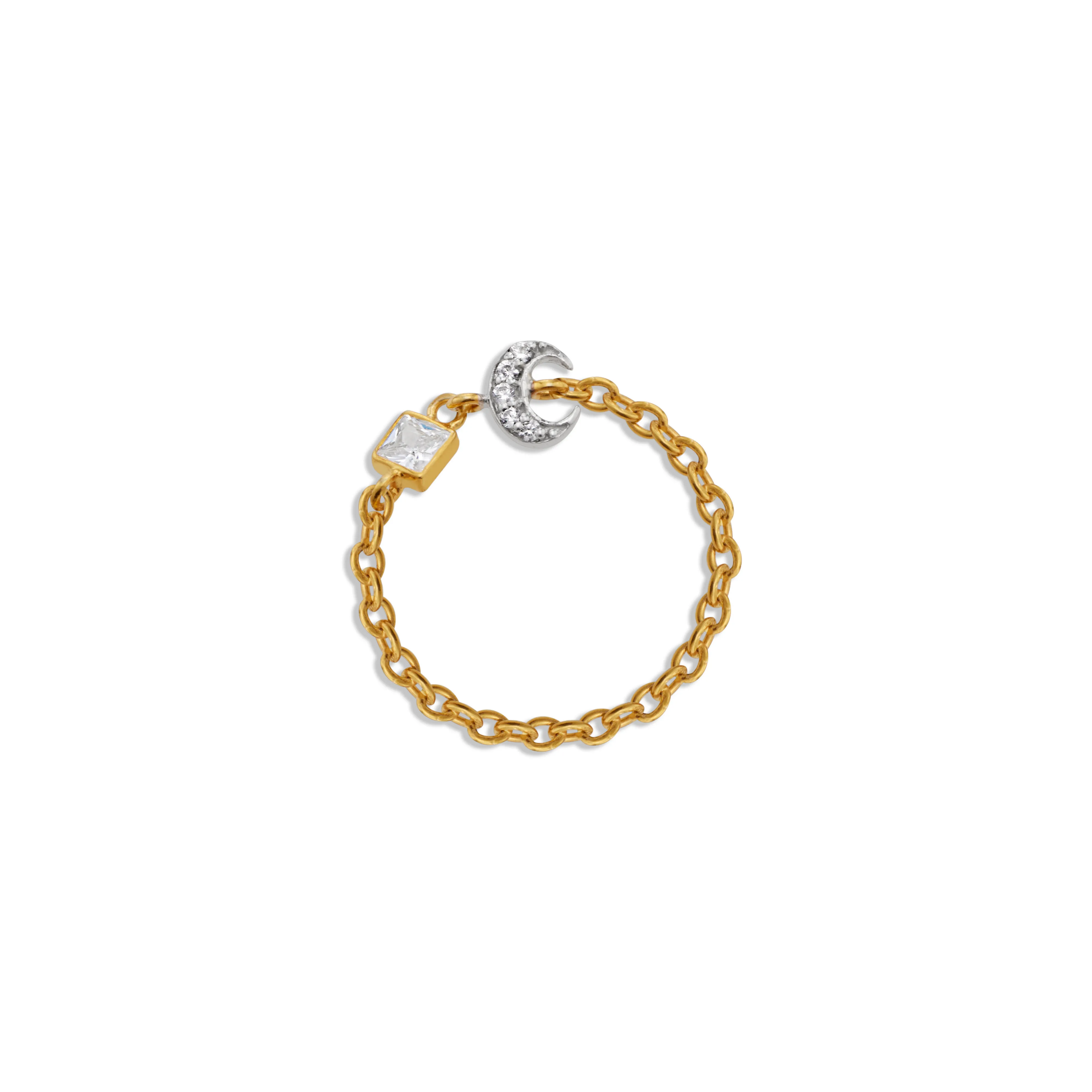 Moon Chain Ring