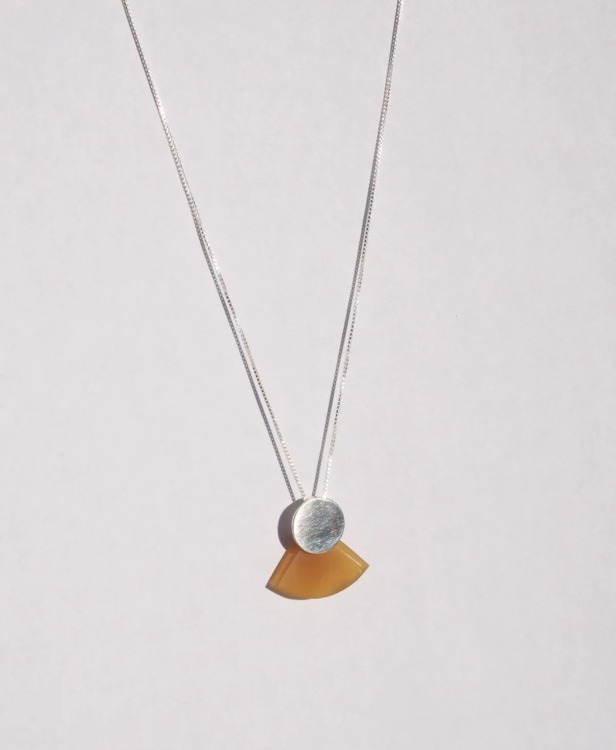 MOONBEAM Necklace / Yellow Agate