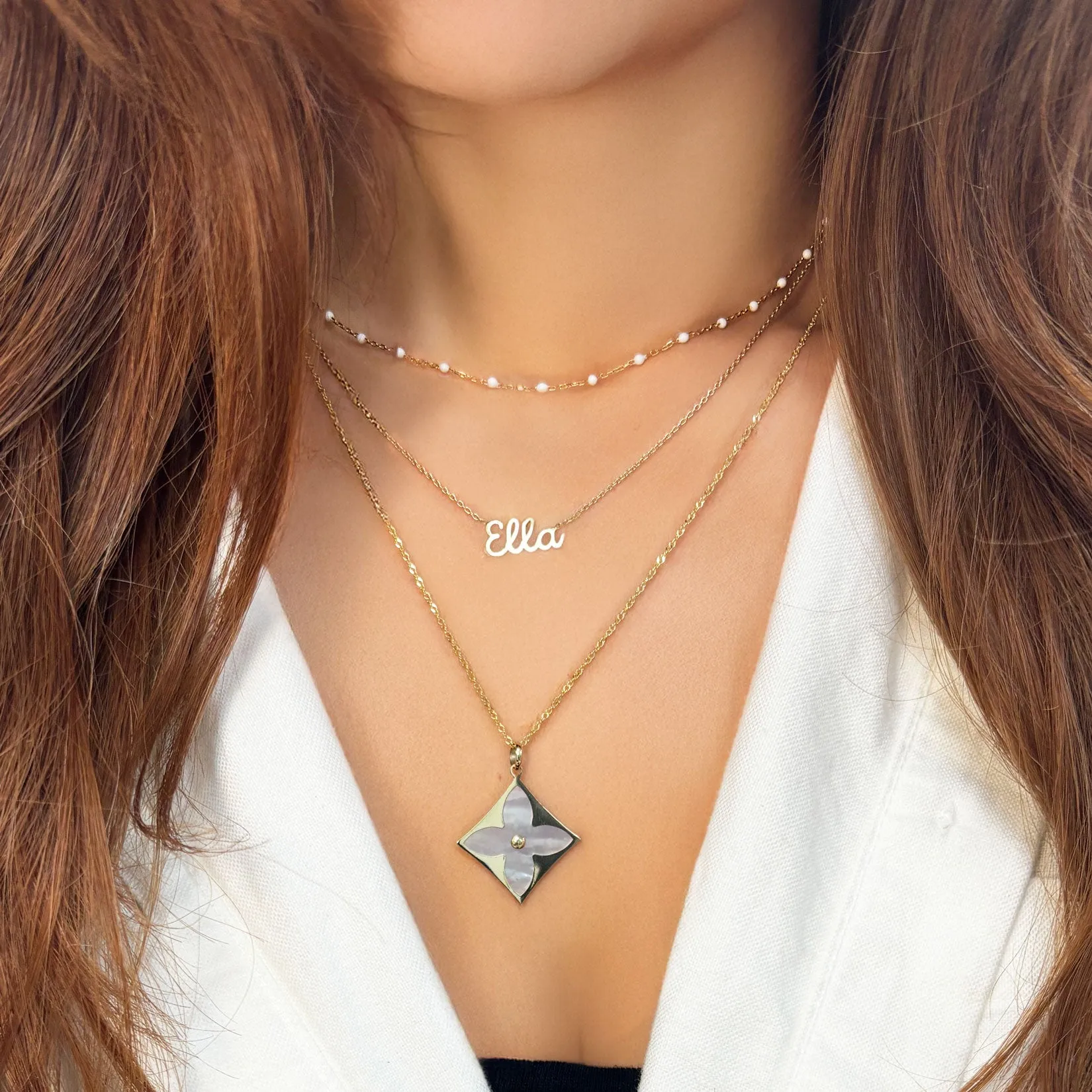 Mother of Pearl Luxe Flower Charm