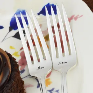 Mr & Mrs Vintage Fork Set