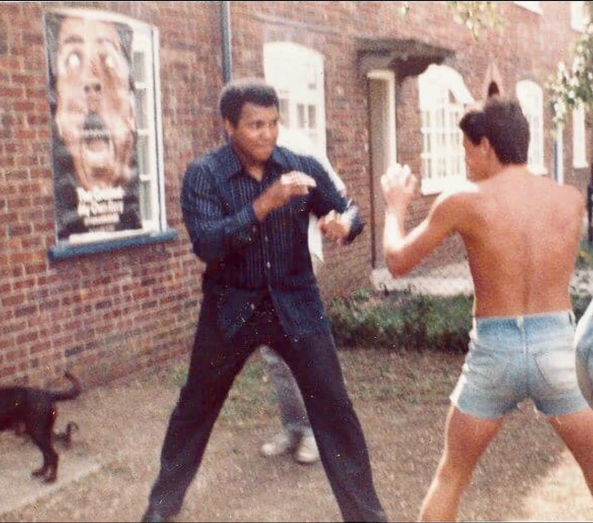 Muhammad Ali Signed Rare 1 of 1 Piece HUGE Size B/W Photo sketch and dated.