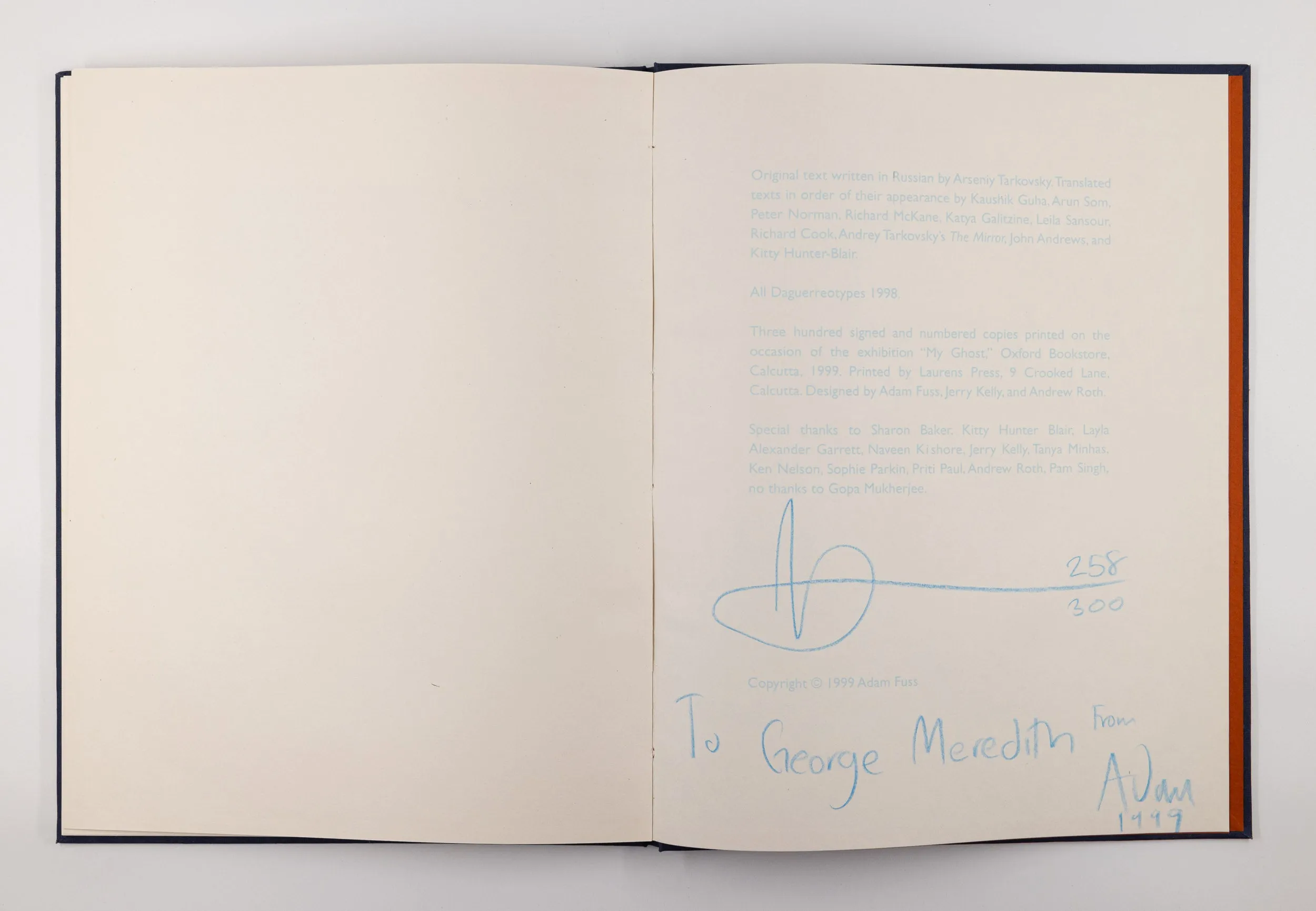 My Ghost – Adam Fuss [Signed, 1st Ed.]