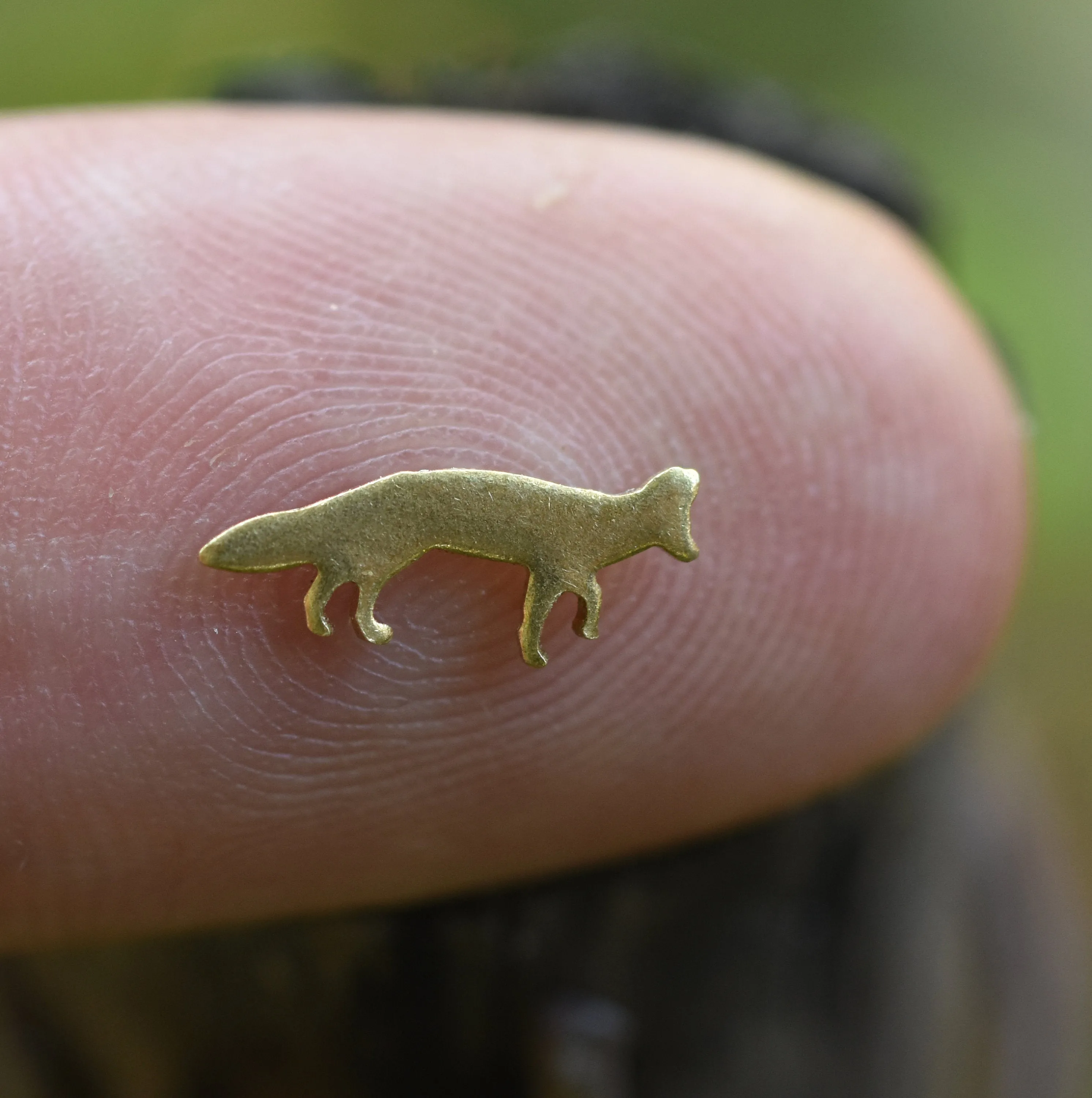 My MOST Super Tiny Realistic Foxy Fox Blank Metal Cutout for 24g DIY Tiny Blanks for Jewelry Making Mini shapes, Supplies by SupplyDiva