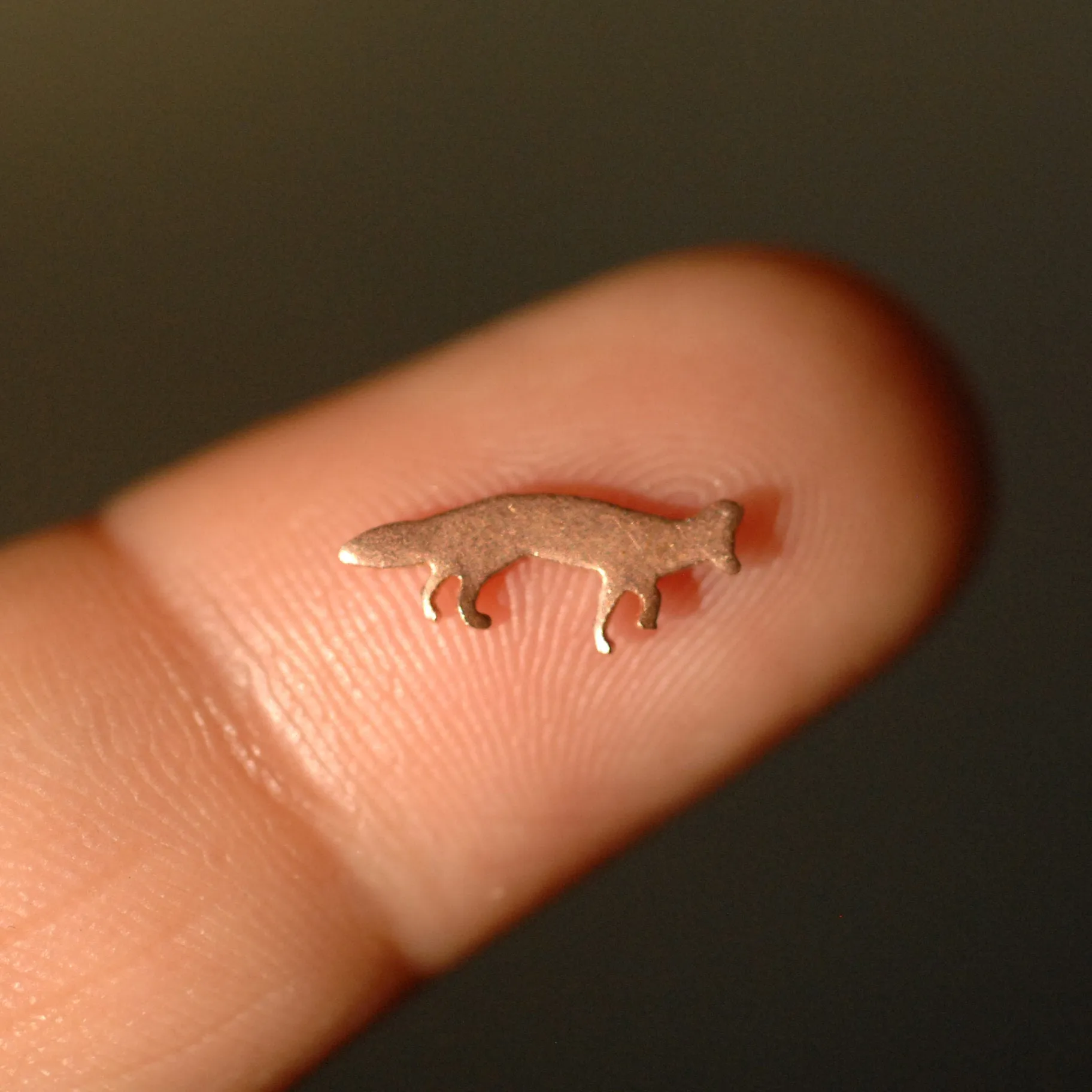 My MOST Super Tiny Realistic Foxy Fox Blank Metal Cutout for 24g DIY Tiny Blanks for Jewelry Making Mini shapes, Supplies by SupplyDiva