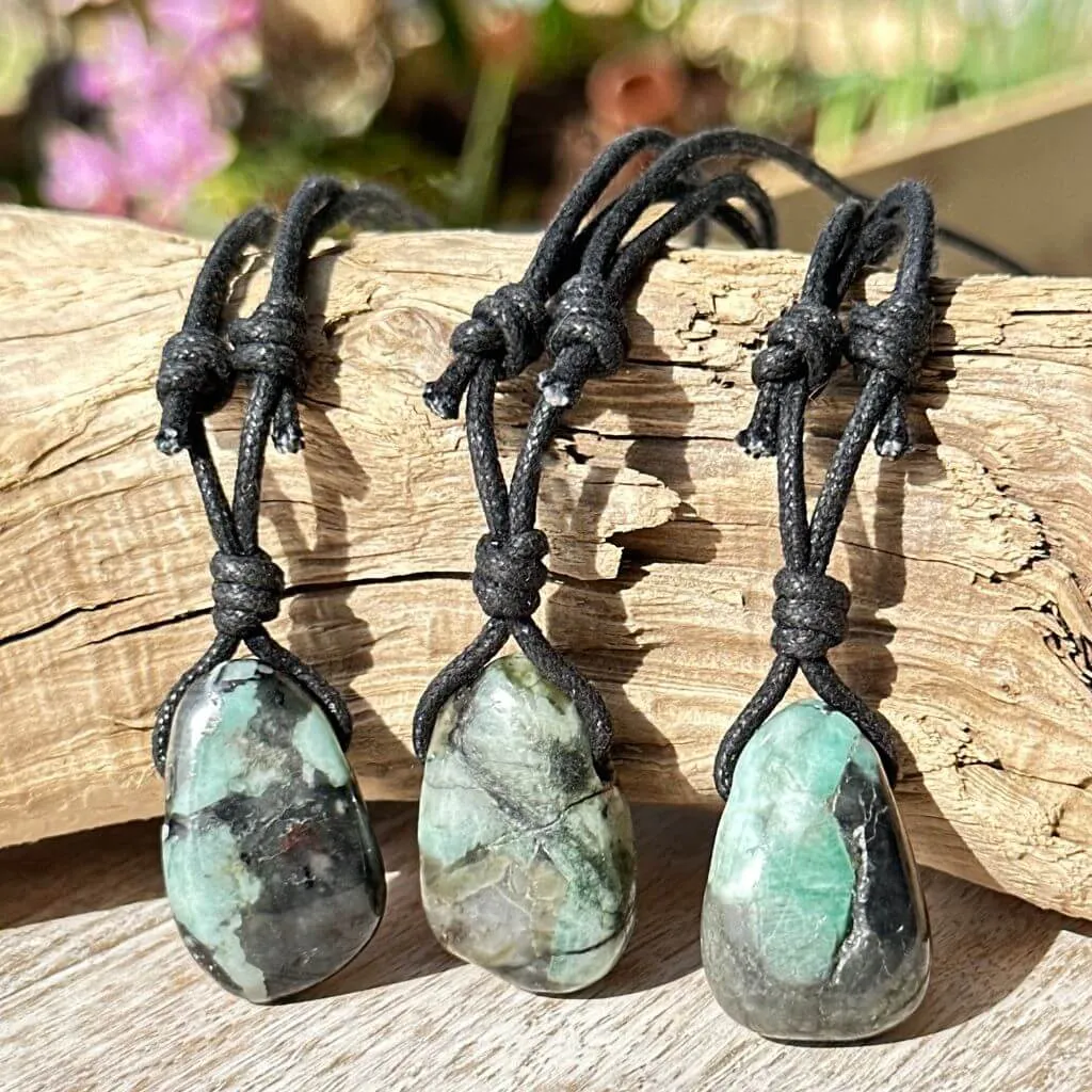 Natural Emerald Necklace For Wisdom And Power