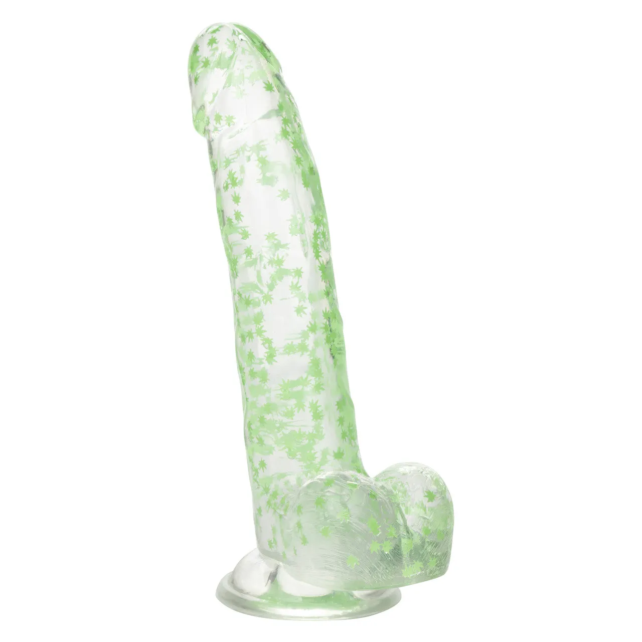 Naughty Bits I Leaf Dick GID Weed Dildo