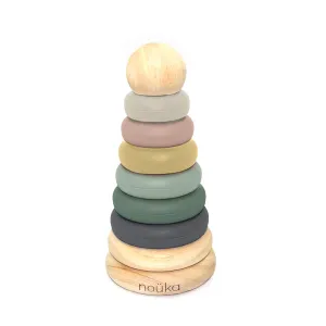 noüka Wood and Silicone Stacker (Storm Tower)