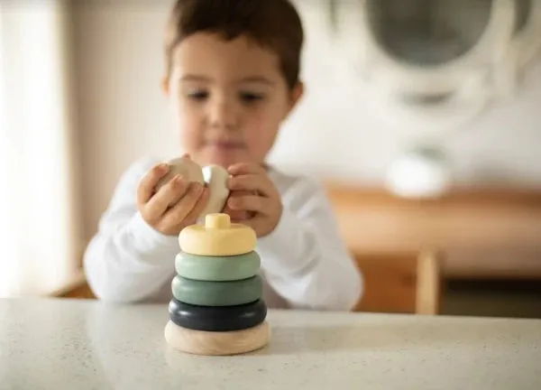 noüka Wood and Silicone Stacker (Storm Tower)