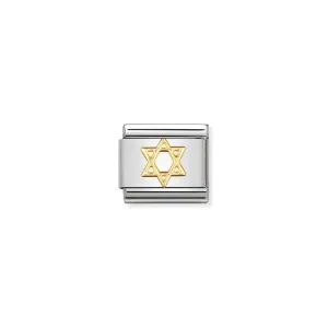 Nomination Composable Link Star Of David, 18K Gold