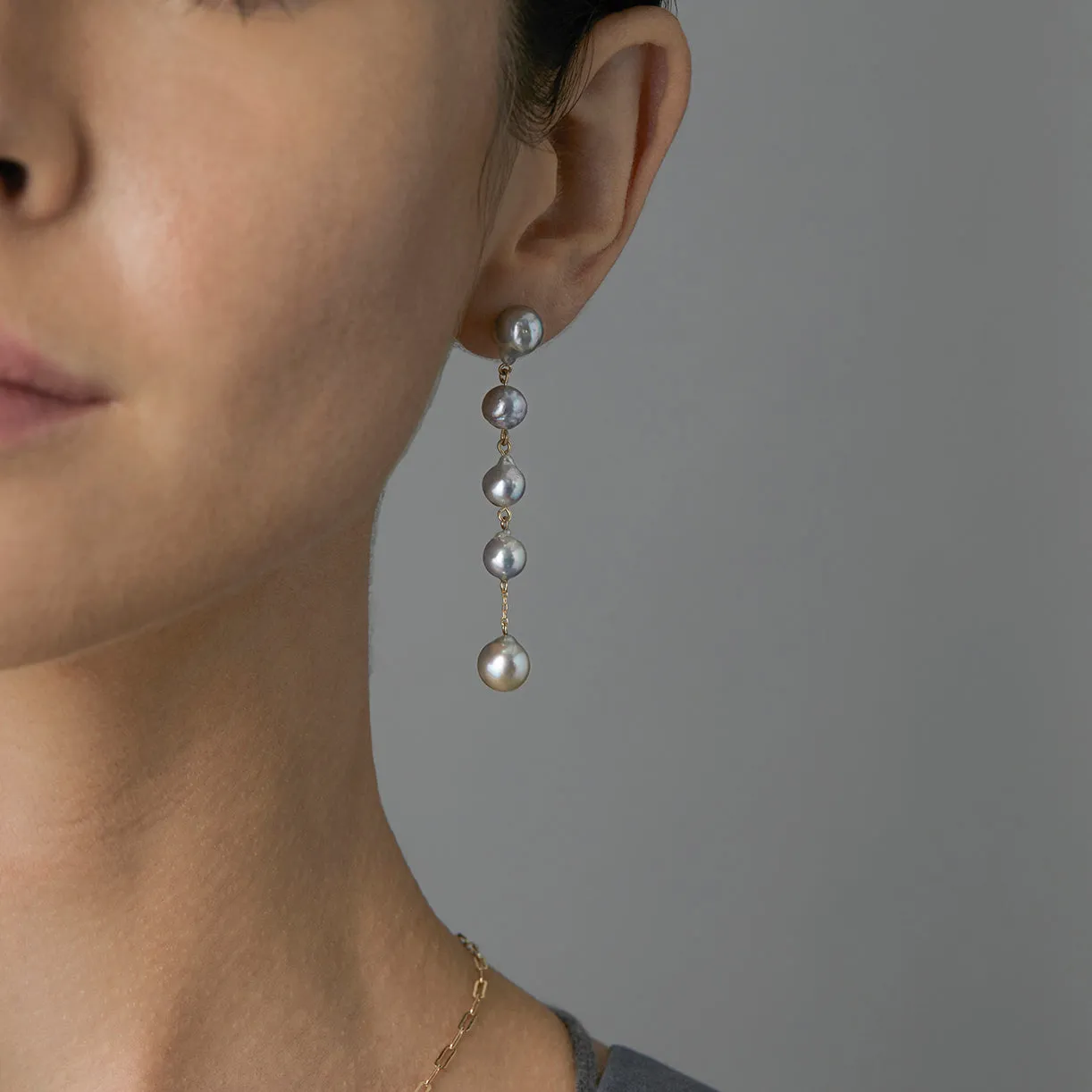 One-of-a-Kind Akoya Pearl Drop Earrings | APE6-OOAK