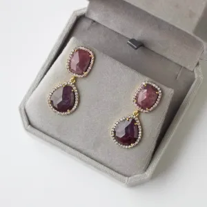 One Of A Kind Sapphire Statement Earrings