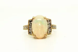 Opal And Pave Diamond Ring Ad No. 0806