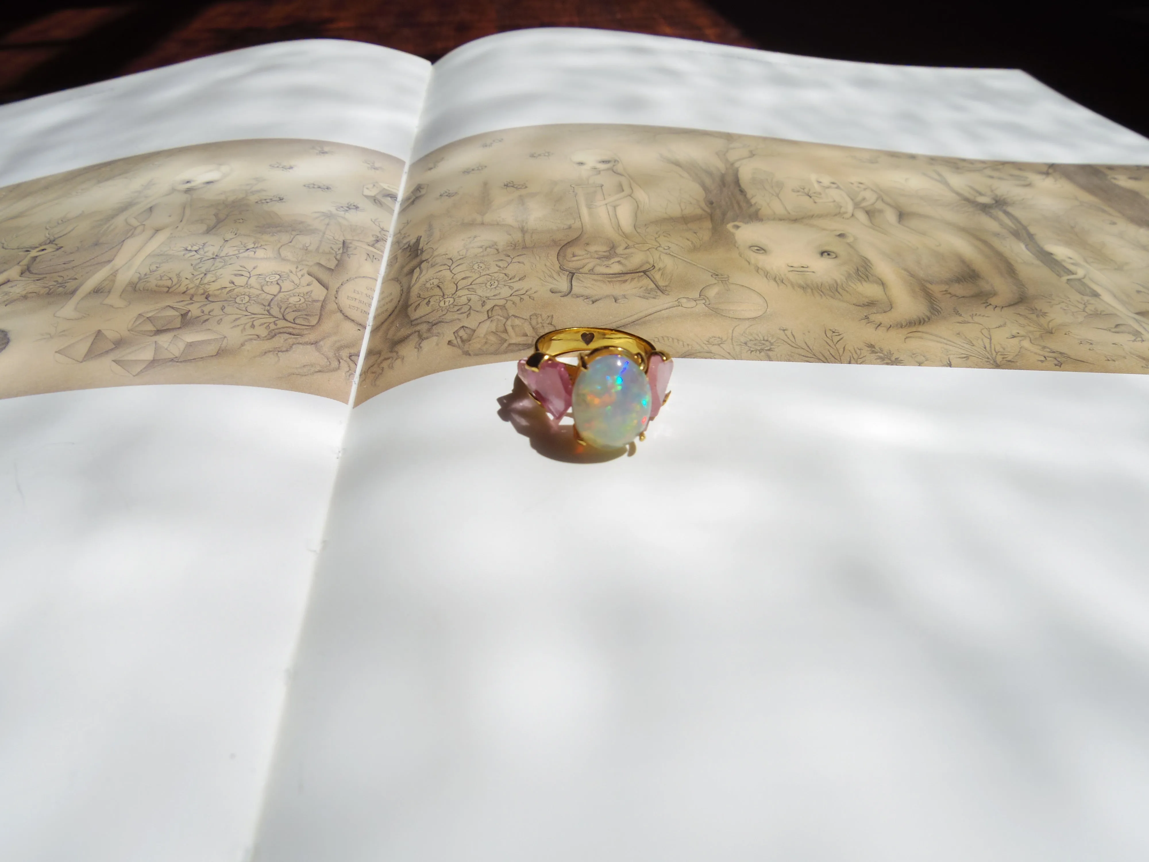 Opal × Pink Tourmaline