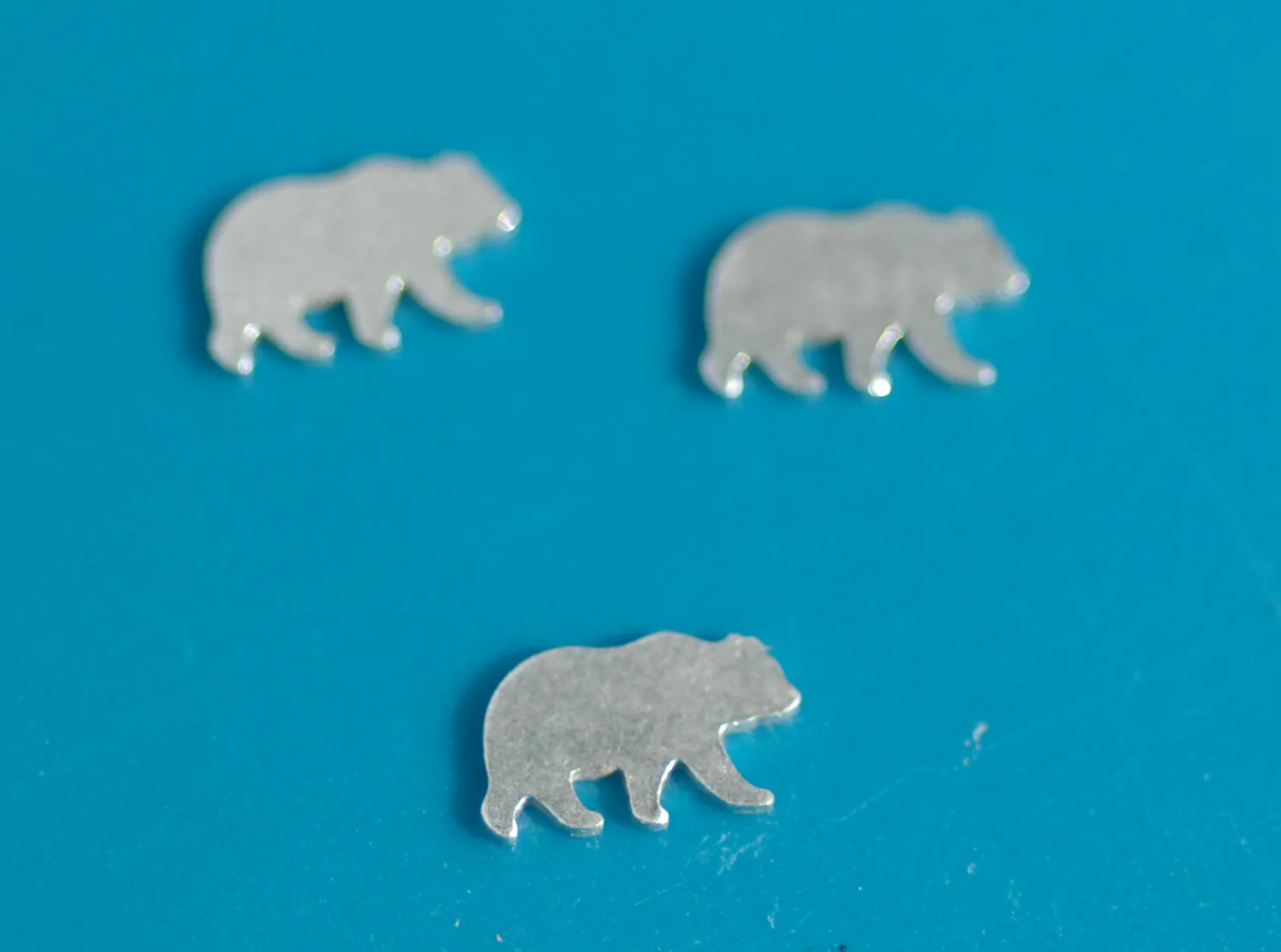 Our Most Tiny Metal Blanks - Bear Shaped Mini Blank