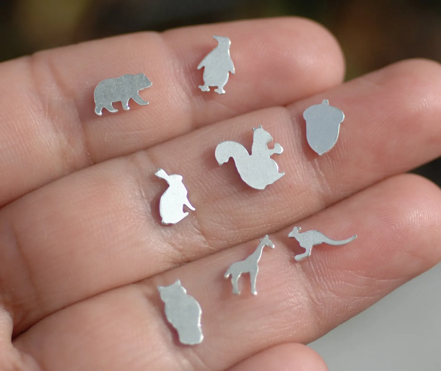 Our Most Tiny Metal Blanks - Bear Shaped Mini Blank