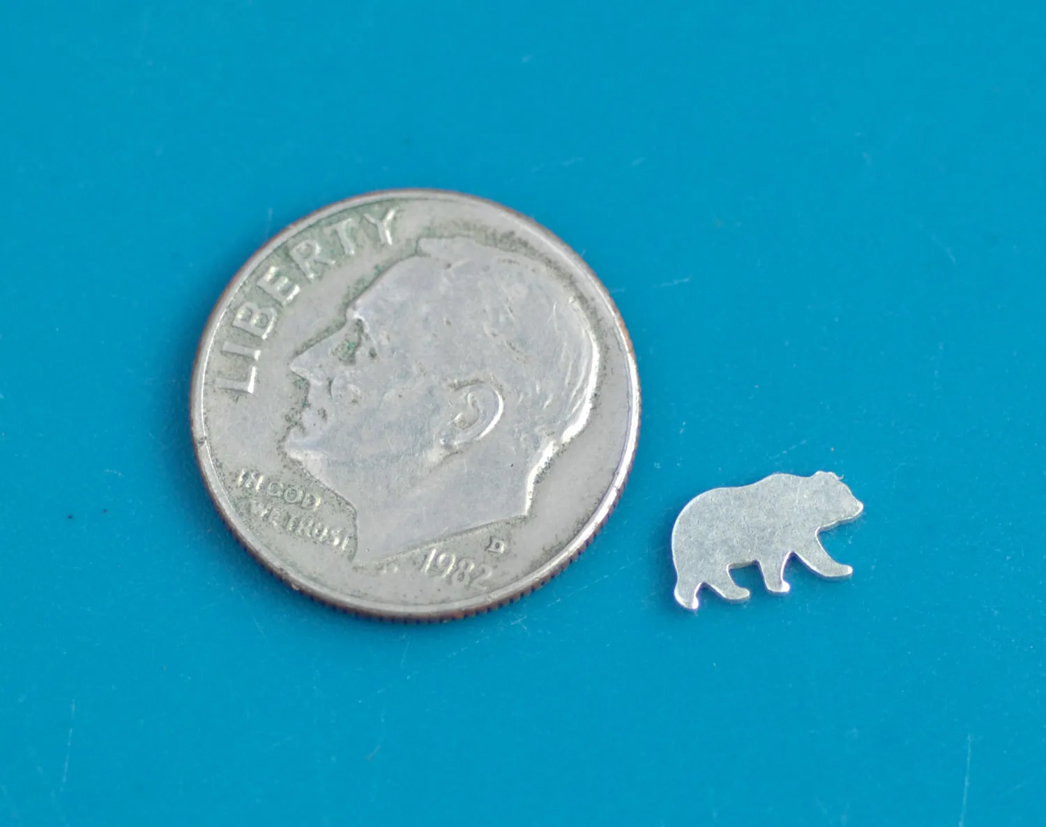 Our Most Tiny Metal Blanks - Bear Shaped Mini Blank