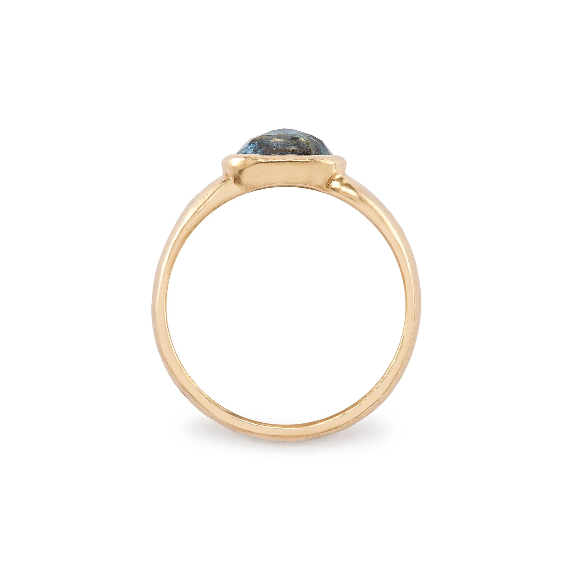 Oval Blue Montana Sapphire Ring