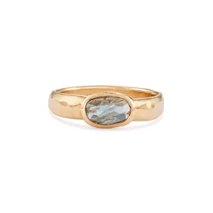 Oval Blue Montana Sapphire Ring