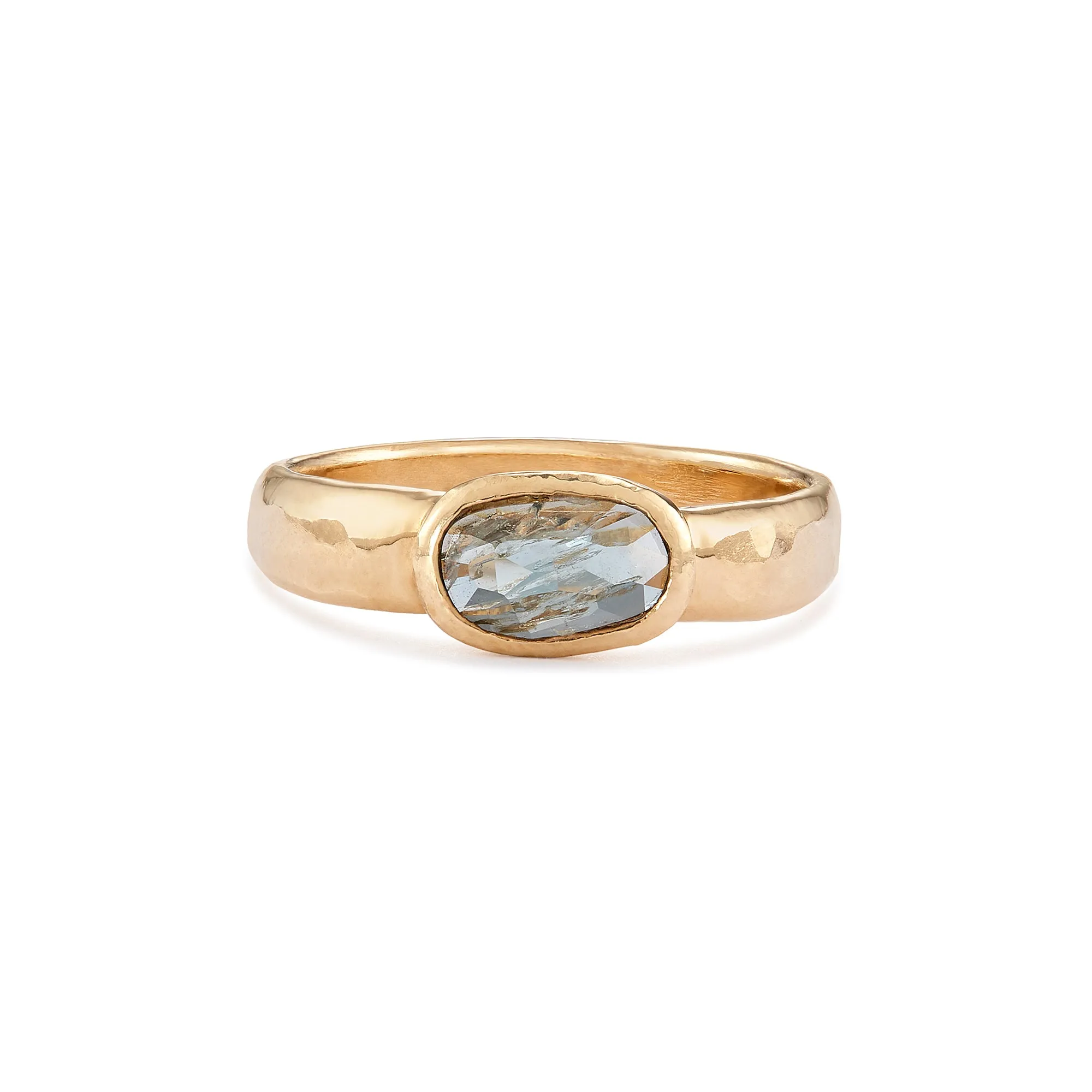 Oval Blue Montana Sapphire Ring