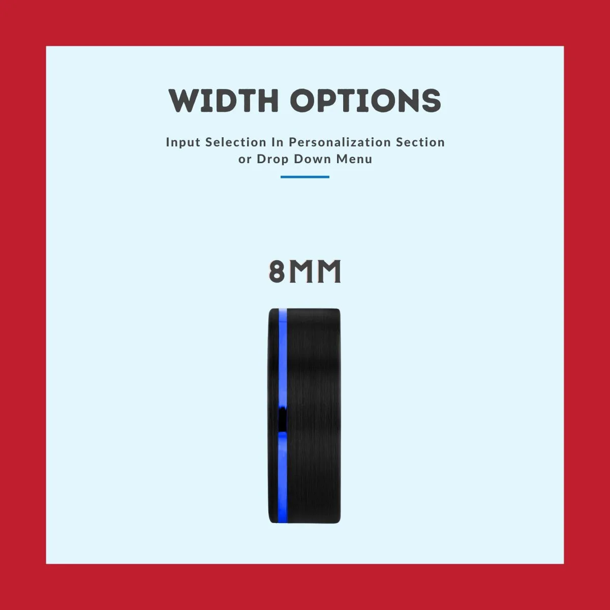 PALADIN | Purple Wood, Black Tungsten Ring, Blue Offset Groove, Flat