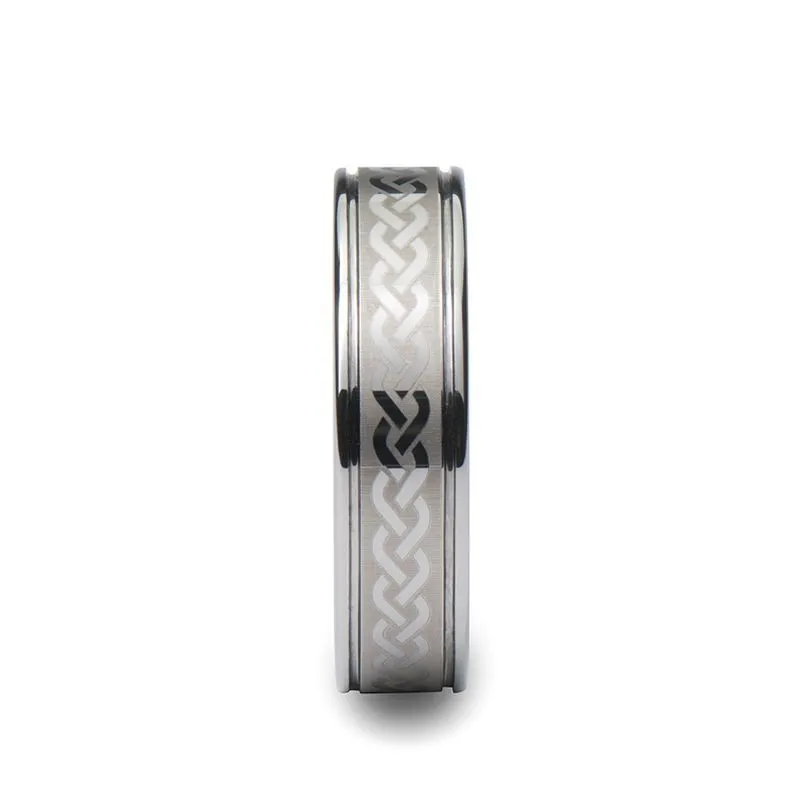 PALLAS | Tungsten Ring Celtic Knot