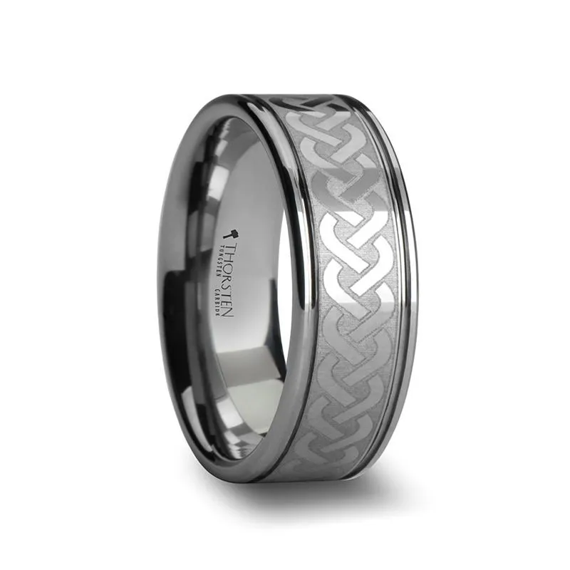 PALLAS | Tungsten Ring Celtic Knot