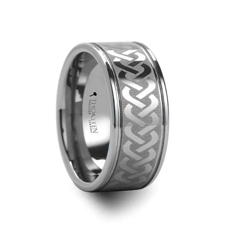 PALLAS | Tungsten Ring Celtic Knot