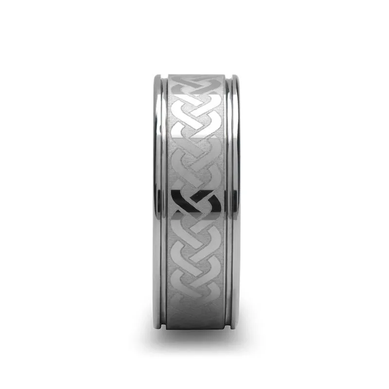 PALLAS | Tungsten Ring Celtic Knot