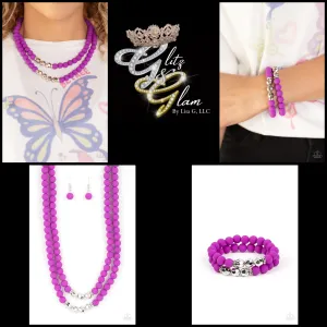 Paparazzi Summer Splash Necklace Purple and Dip and Dive Bracelet Purple