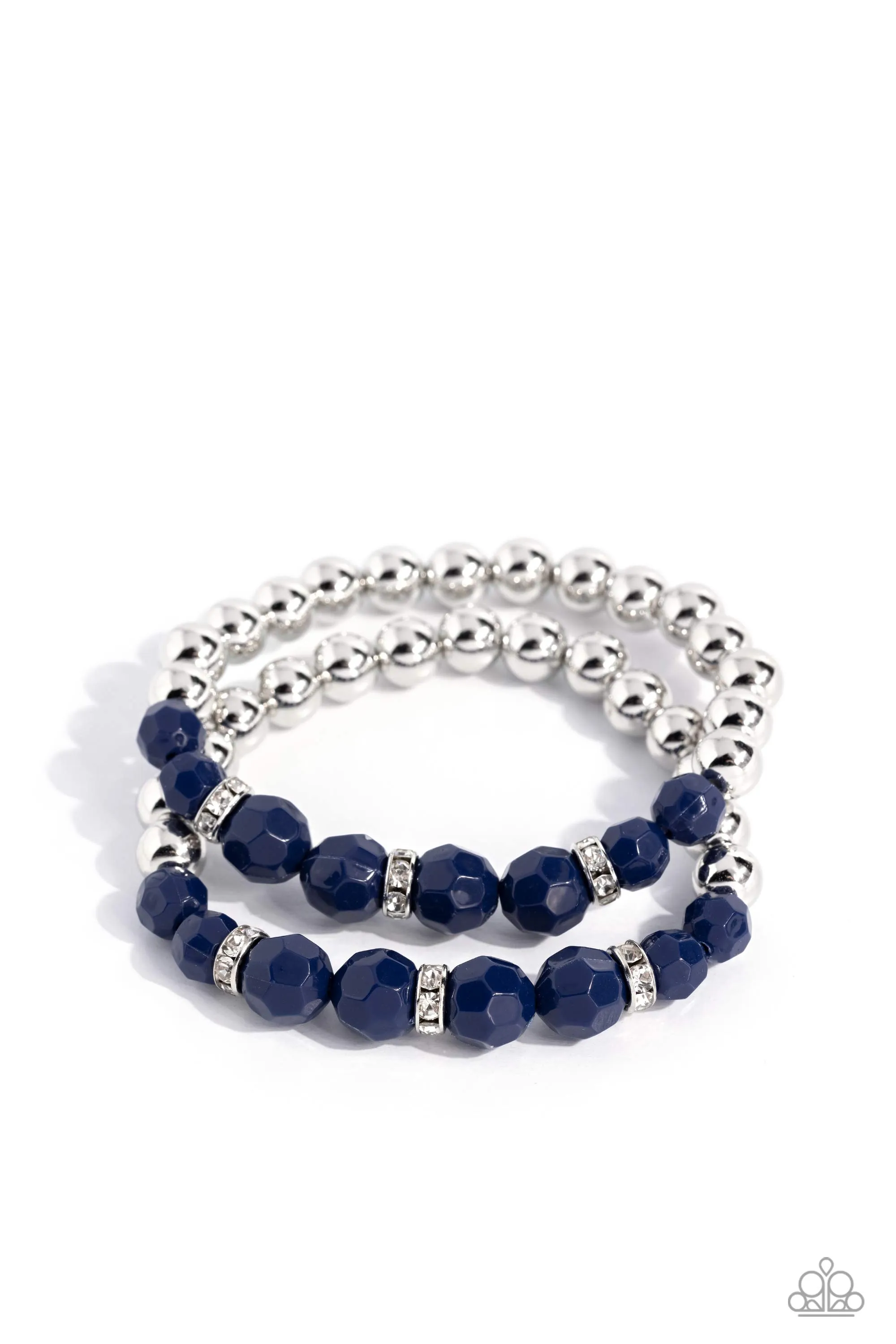 Paparazzi Two by Two Twinkle Bracelet Blue