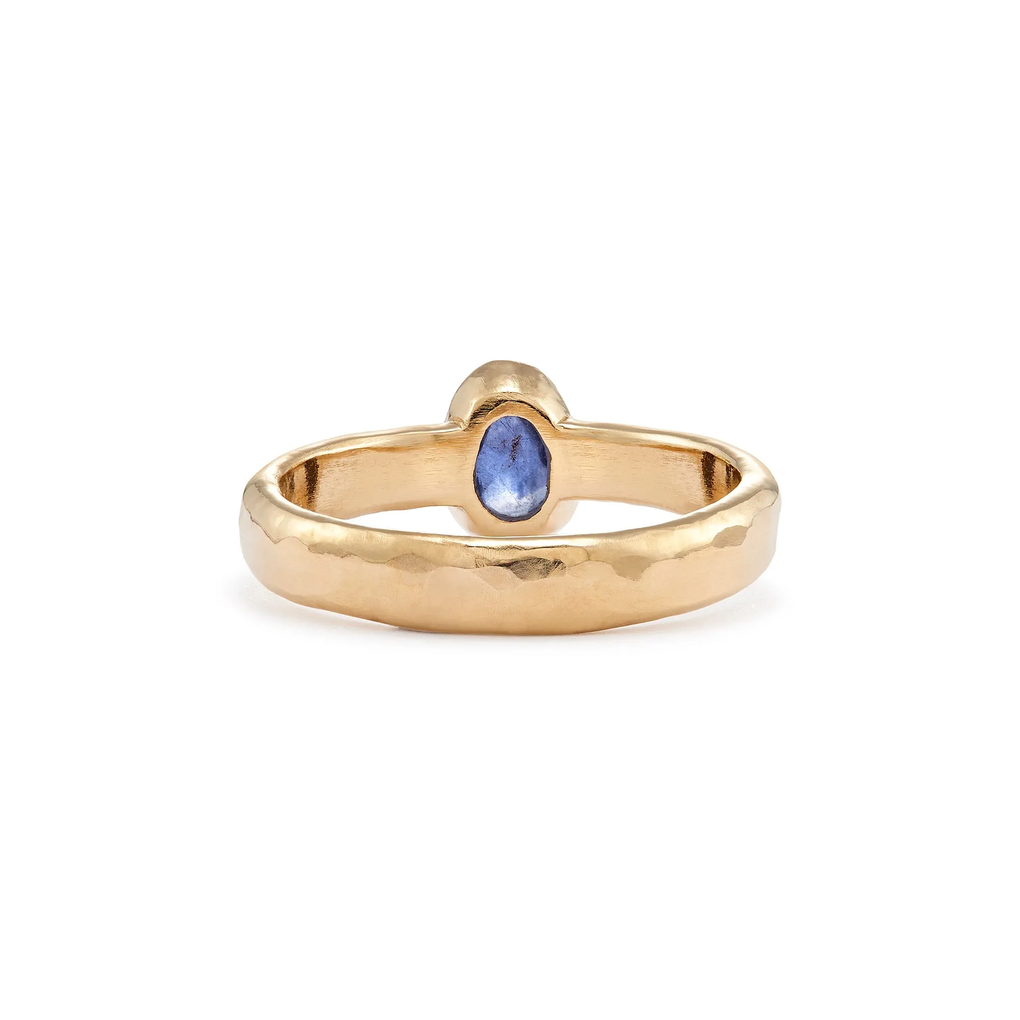 Pear Blue Sapphire Ring