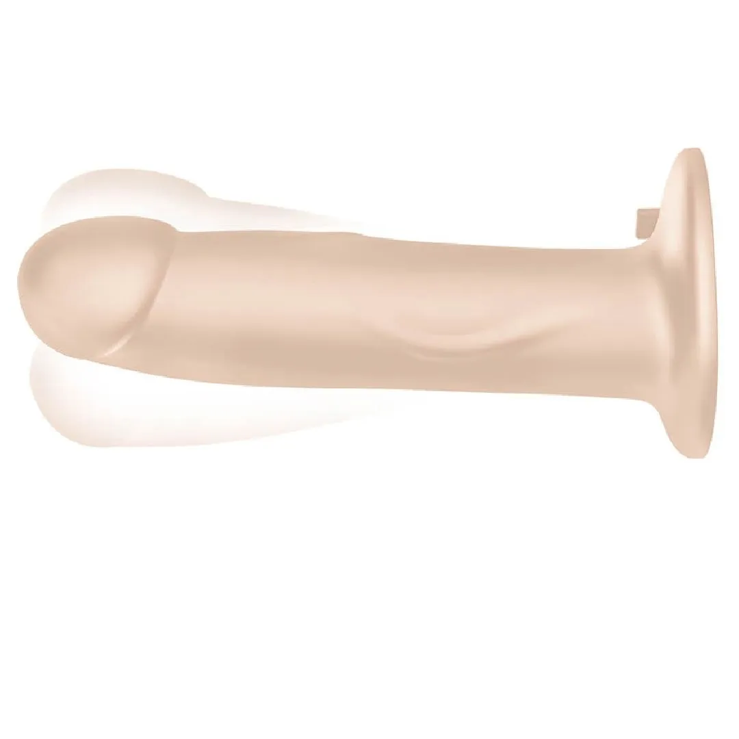 Pegasus 8" Realistic Vibrating Dildo   Strap-on Harness - Vanilla