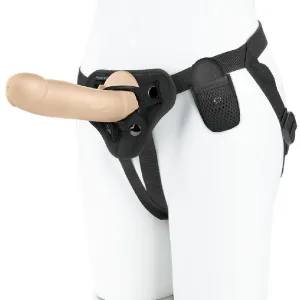 Pegasus 8" Realistic Vibrating Dildo   Strap-on Harness - Vanilla