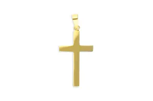 Pendant 18kt Gold Small Plain Criss-Cross