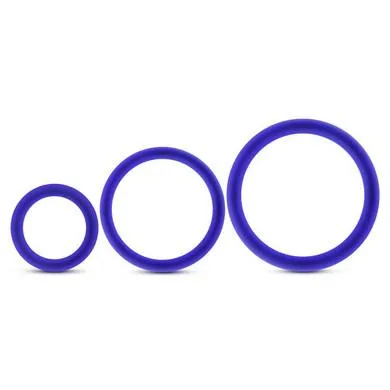 Performance - Vs4 Pure Premium Silicone  Cockring Set - Indigo