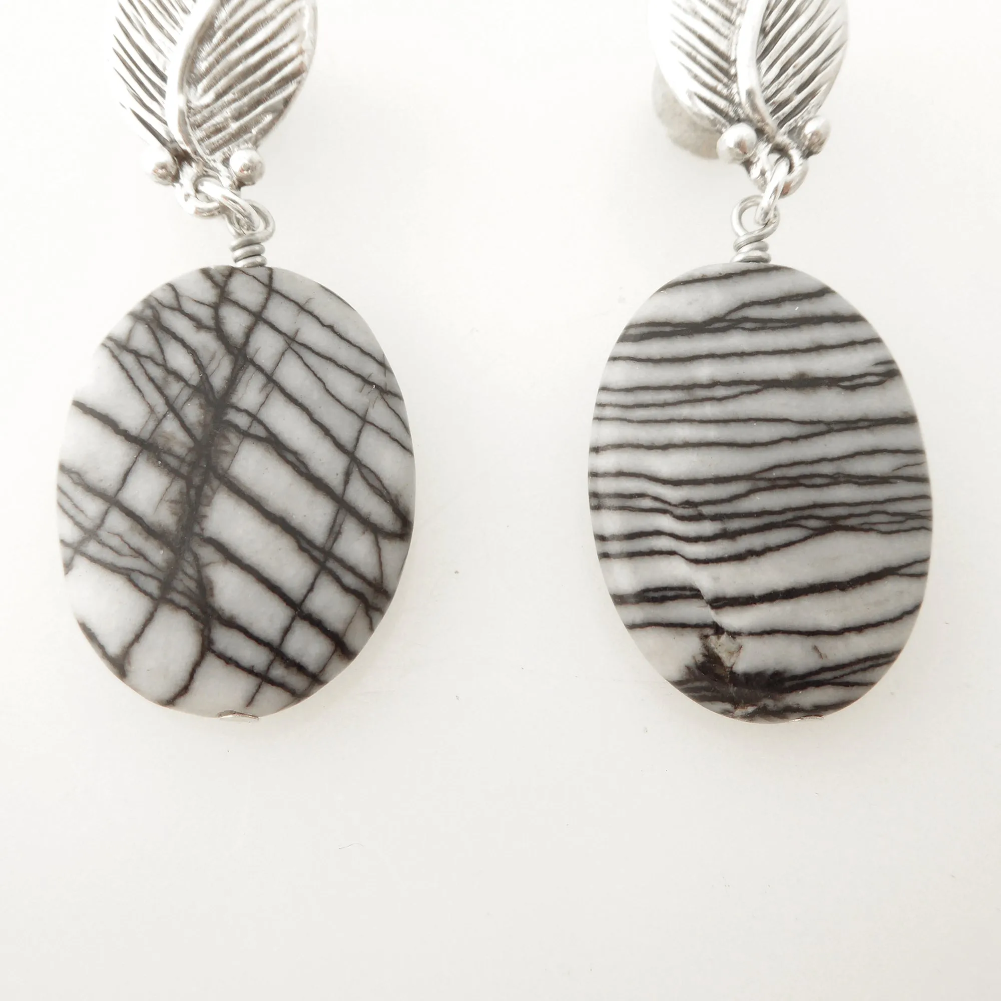 Picasso jasper earrings