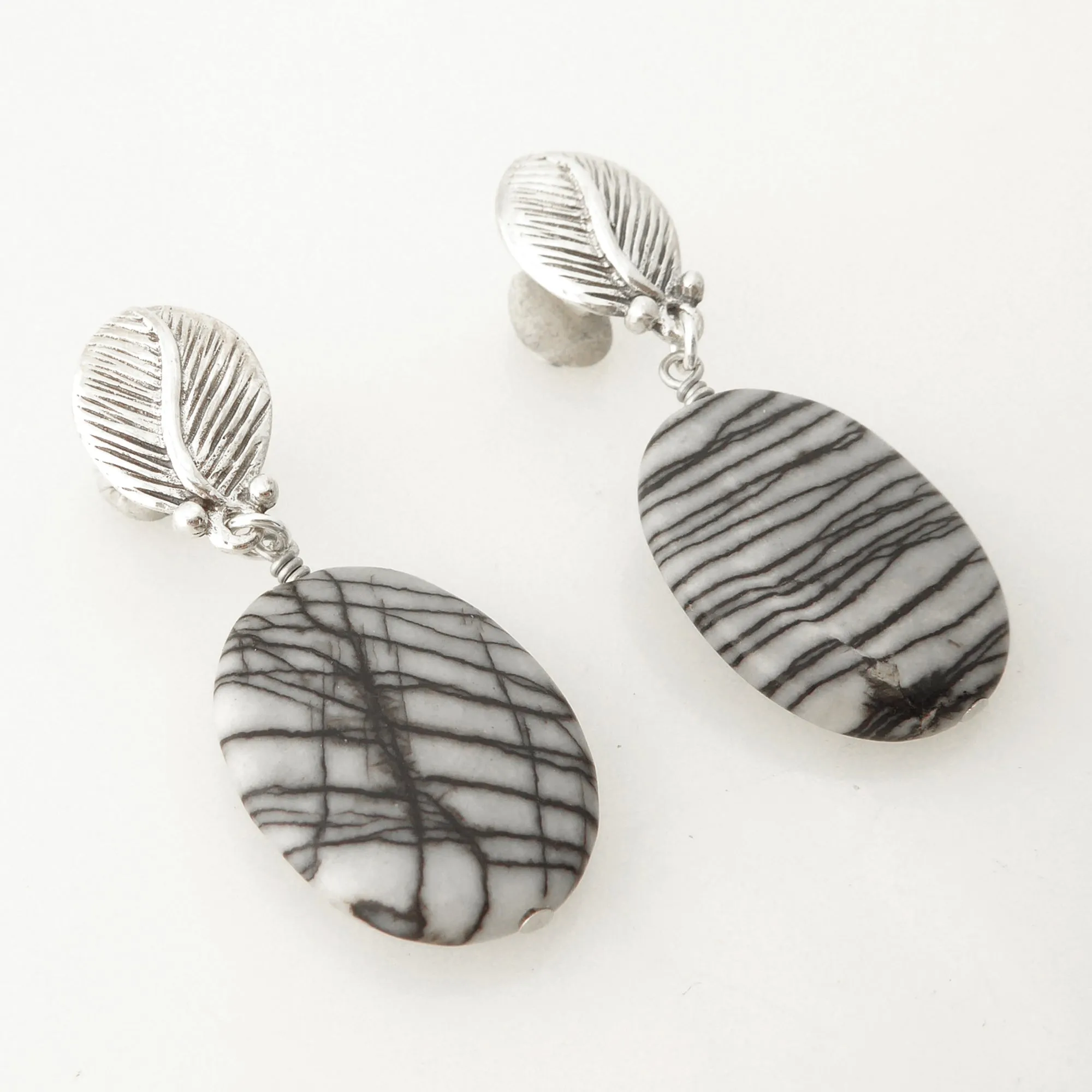 Picasso jasper earrings