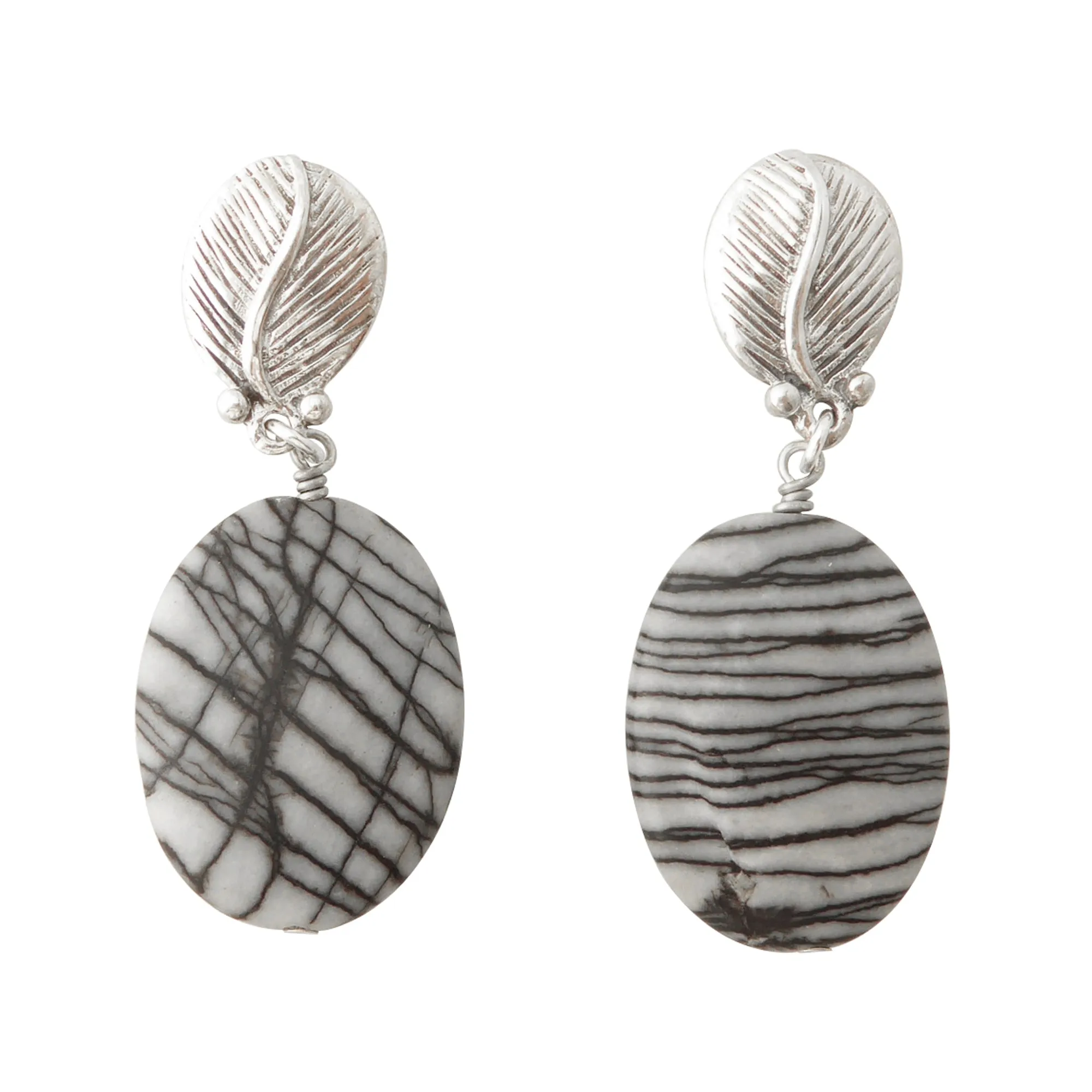 Picasso jasper earrings