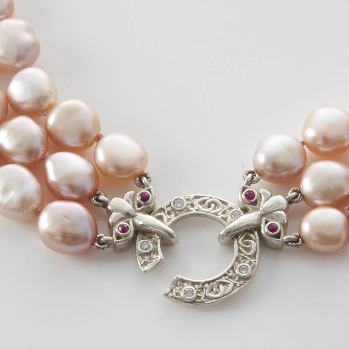 Pink Wolf Necklace