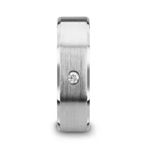 PORTER | Tungsten Ring White Diamond Setting