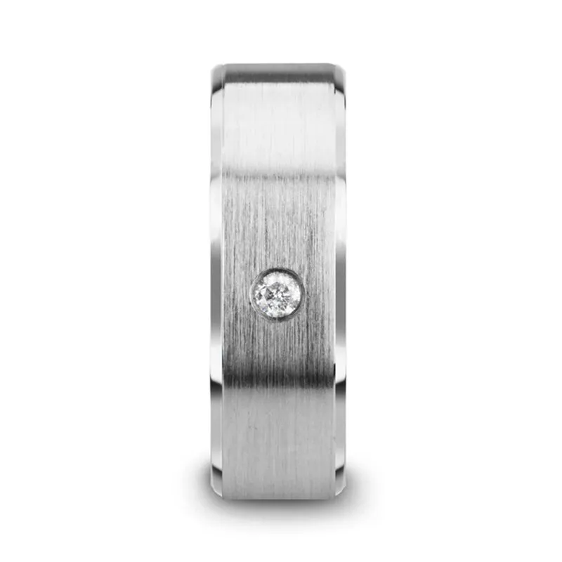 PORTER | Tungsten Ring White Diamond Setting