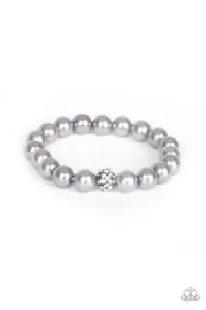 POSHing Your Luck - Silver Pearl Bracelet